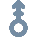 Mars Stroke V SVG Icon